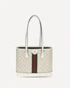 Gucci Ophidia Medium Tote Bag In White
