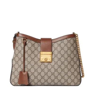 GUCCI GUCCI PADLOCK MONOGRAMMED SHOULDER BAG