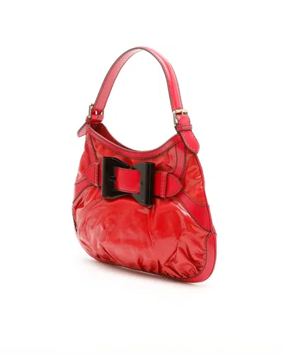 Gucci Medium Queen Hobo Bag In Red
