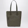 Gucci Medium Shopping Bag In Green Gg Fabric Men In Green