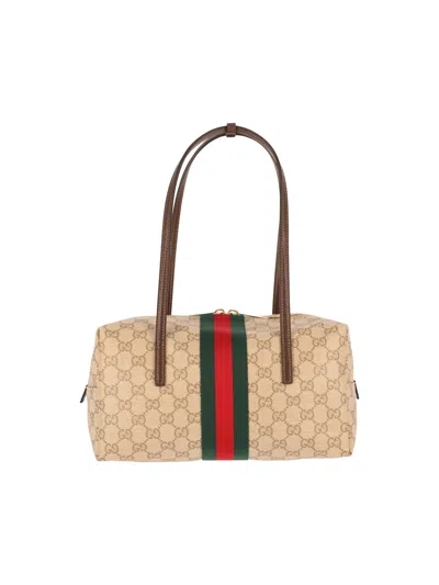 Gucci Medium Boston Melrose Shoulder Bag In Nude