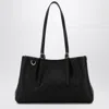 Gucci Medium Gg Embossed Leather Shoulder Bag In Black
