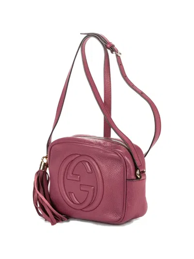 Pre-owned Gucci Medium Soho Cross Body Bag In Purple