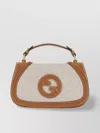 Gucci Medium Structured Blondie Handbag With Top Handle In Brown