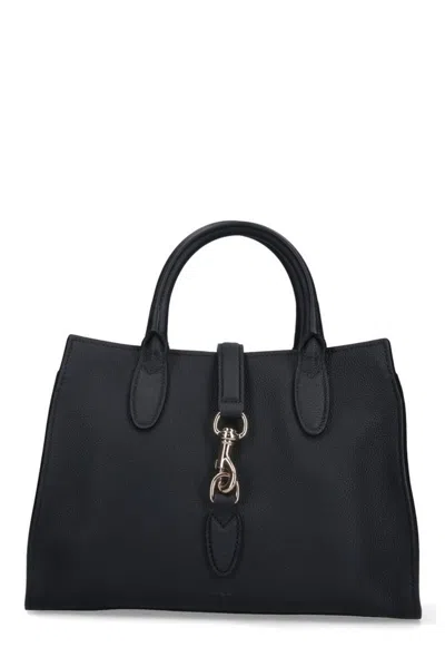 Gucci Structured Tote Bag With Detachable Strap In Black