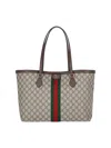 Gucci Medium Tote Bag 'ophidia' In Sand