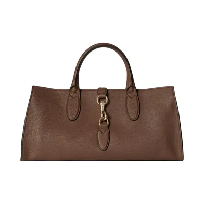 Pre-owned Gucci Medium Tote Bag With Hook Closure 'nut Brown' | Women's Size Onesize