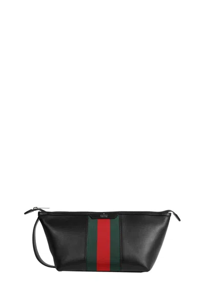 Gucci Megaweb Trademark Toiletry Case In White