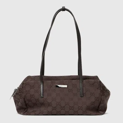 Gucci Melrose Medium Boston Bag In Brown