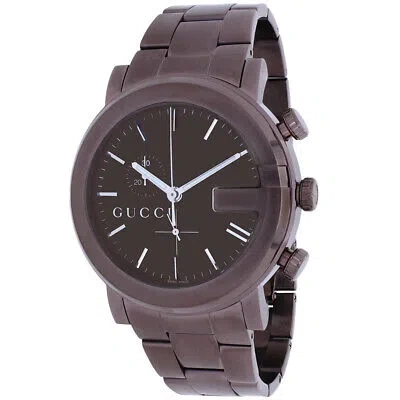 Pre-owned Gucci Men's 101 Series Brown Dial Watch - Ya101341