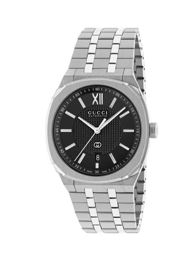 Gucci Men's 25h Lg40 Bracelet Watch In Metallic