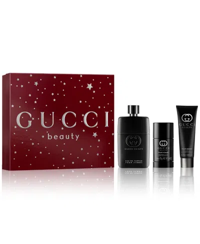 Gucci Men's 3-pc. Guilty Pour Homme Eau De Parfum Gift Set In Transparent