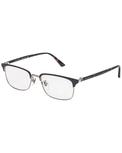 Gucci Men's 53mm Optical Frames In Blue