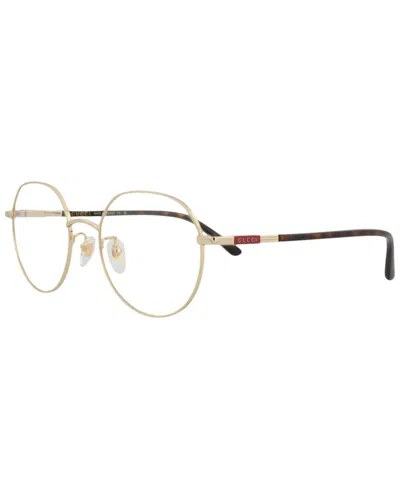 Gucci Men's 53mm Optical Frames In Gold