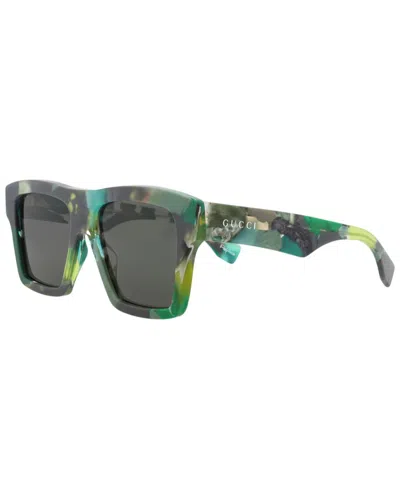Gucci Men's 55mm Sunglasses In Green