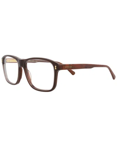Gucci Men's 56mm Optical Frames In Brown
