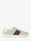 Gucci Ace Low-top Sneakers In Nude & Neutrals