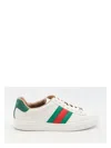 Gucci Ace Sneakers With Web Detail In White
