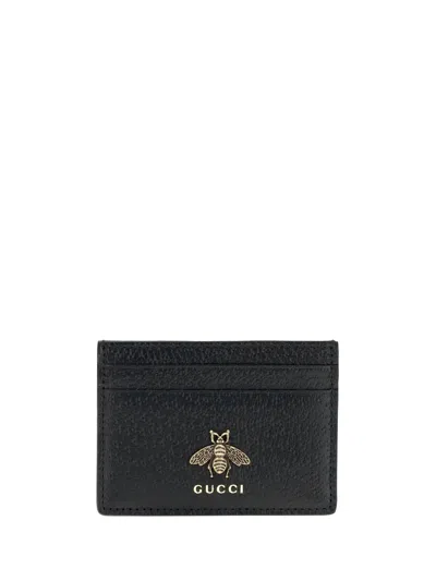 Gucci Men Animalier Leather Card Holder