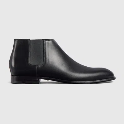 Gucci Men's Ankle Boot In Black