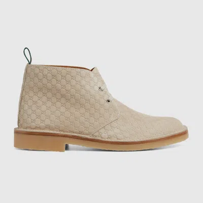 Gucci Men's Ankle Boot With Web