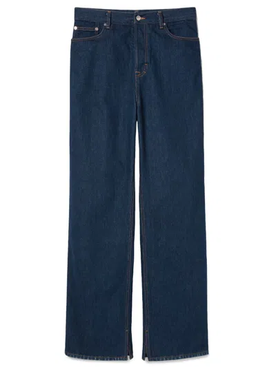 Gucci Men Baggy Jeans In Multicolor