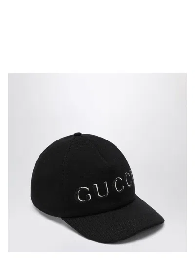 Gucci Classic Adjustable Baseball Cap With Logo In Black