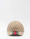 Gucci Men Baseball Cap With Web Pattern