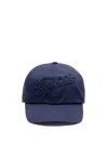 Gucci Men Baseball Hat With Embroidery In Blue
