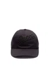 Gucci Men Baseball Hat With Embroidery In Purple