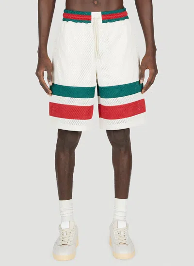 Gucci Basketball Track Shorts In White