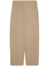 GUCCI MEN'S BEIGE COTTON TROUSERS