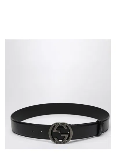 GUCCI MEN'S BELT WITH GG BUCKLE
