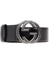 Gucci Interlocking G Belt In Black