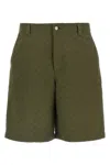 Gucci Gg Pattern Shorts In Green
