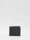 Gucci Blue Interior Gg Coin Wallet In Black