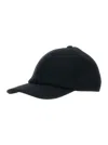 Gucci Men Black Baseball Cap With Logo Lettering On The Side And Rear Closure With Web Detail In Woo In Black