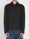 Gucci Twill Jacket With Web Detail In Black