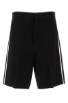 Gucci Boucle Bermuda Shorts Back Pockets In Black