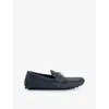Gucci Mens  Byorn Driver Leather Loafers In Black
