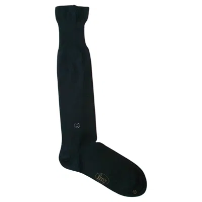 Pre-owned Gucci - Men's Black Cashmere & Silk Dress Socks - Size 11 - Italy - Circa 1980's
