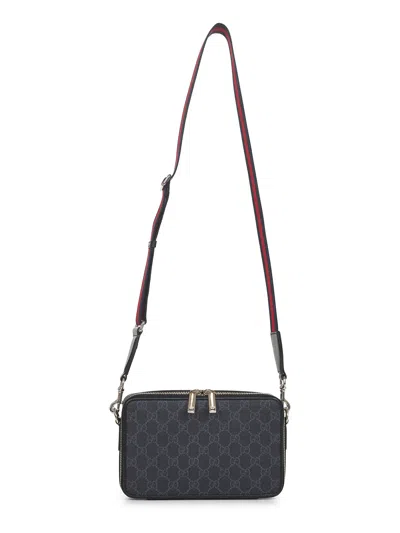 Gucci Men Black Gg Small Shoulder Bag