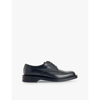 Gucci Mens Black Henry Leather Shoes