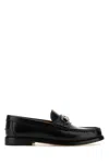 Gucci Horsebit Detail Leather Loafers In Black