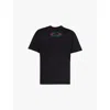 Gucci Mens Black Mc Brand-print Crew-neck Regular-fit Cotton-jersey T-shirt In Black Mc