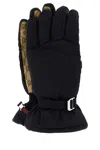 Gucci Stretch Nylon Gloves Featuring Adjustable Strap In Black
