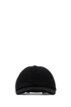 Gucci Wool Baseball Cap Featuring A Curved Brim In Black
