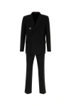 Gucci Wool Suit Double-breasted Design Structured Shoulders In Black