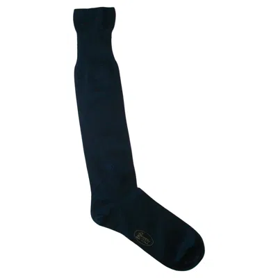Pre-owned Gucci - Men's Blue Cashmere & Silk Dress Socks - Size 11 - Italy - Circa 1980's