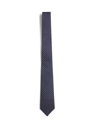 GUCCI GUCCI MEN BLUE GG SILK JACQUARD TIE